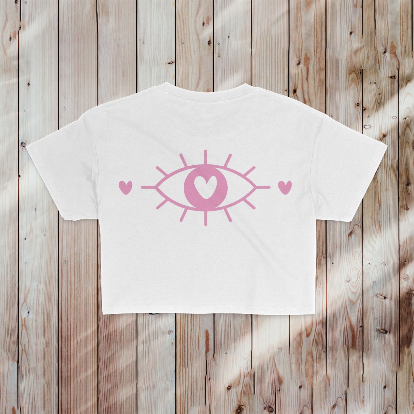 Moms Have More Fun White and Pink Crop Tee